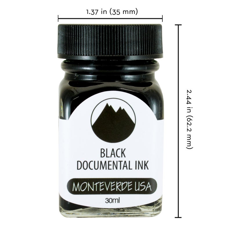 Monteverde USA Ink, 30 ml Documental Permanent Black (G309DB) - Image 2